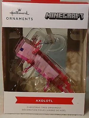 Buy Minecraft Axolotl Hallmark Ornament ~ Video Game Merch ~ 2022 NEW • 7.56£