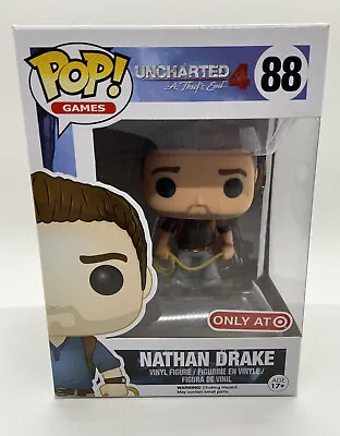 Buy Funko POP Nathan Drake Brown Shirt Variant Uncharted Target Exclusive 88 • 96.29£