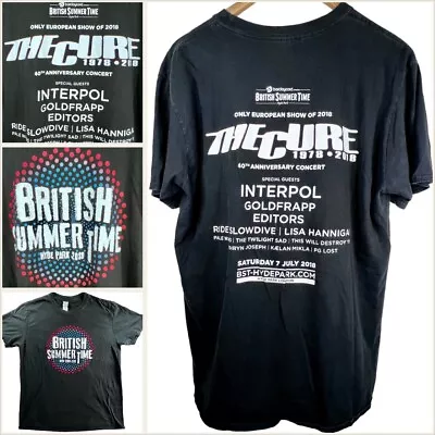 Buy THE CURE 40 Anniversary ‘18 XL Hyde Park Interpol British Summer Concert T-Shirt • 33.15£