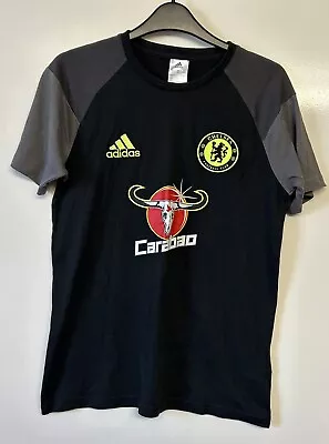 Buy ADIDAS Men’s Chelsea FC Football Black T-Shirt & Logo UK Size Small (Fits XS) • 7.50£