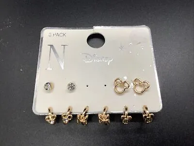 Buy Disney Mickey Mouse Earrings X5 Gift Costume Jewellery Alphabet Letter N New • 10.95£