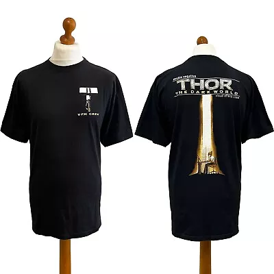 Buy THOR THE DARK WORLD Cast & Crew T-Shirt VFX (XL) Production Team Marvel Movie • 74.99£
