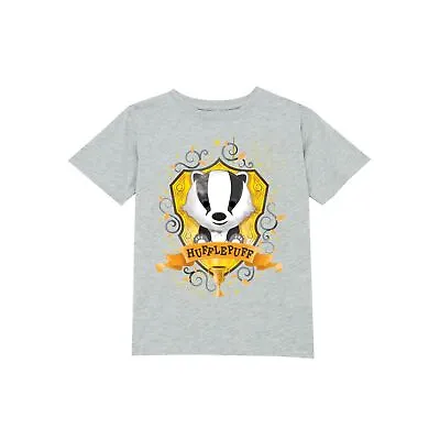 Buy Official Harry Potter Kids Hufflepuff Crest Kids' T-Shirt • 8.99£