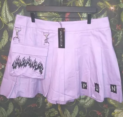 Buy Dolls Kill Current Mood Purple Punk Utility Skirt. Plus Size 1X. New. Grunge.  • 37.89£