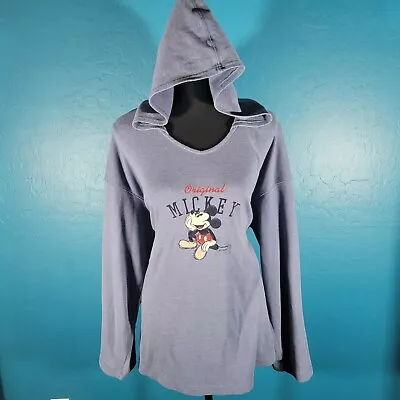 Buy The Disney Store Gray XL Original Mickey Hoodie Sweatshirt • 28.49£