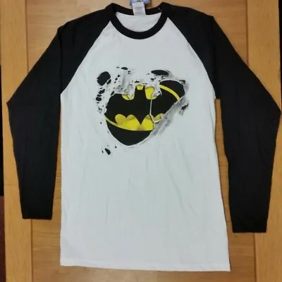 Buy Official Licensed Batman Baseball Raglan Long Sleeve T-shirt Comics Size S • 12.99£