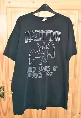 Buy Led Zeppelin Tee Shirt United States 1977 Size 2xl • 9.95£