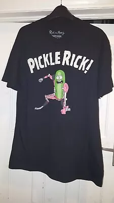 Buy Rick And Morty Pickle Rick Black T-Shirt - Unisex Large • 4.99£