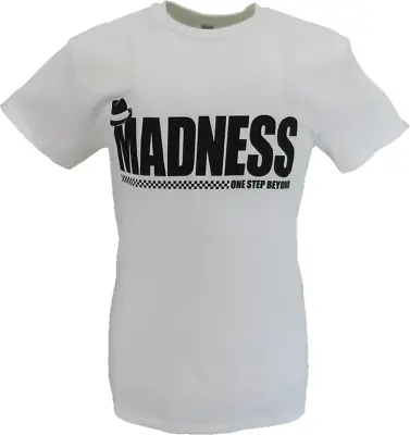 Buy Mens White Official Madness Trilby Logo T Shirt • 17.99£