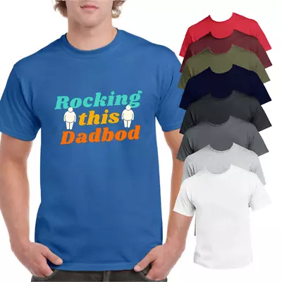 Buy Father's Day T-Shirt Rocking Dadbod Novelty Slogan Funny Unisex Short Sleeve Tee • 14.95£
