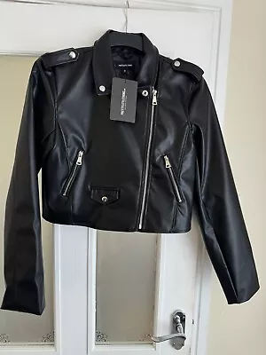 Buy Ladies Size 10 Pretty Little Thing Leather Jacket BRAND NEW! • 19.99£
