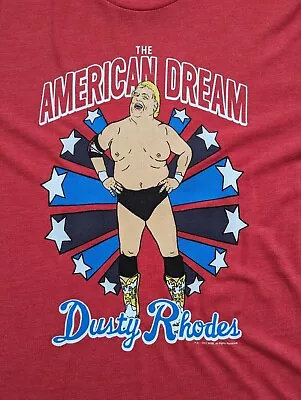 Buy Official WWE Homage The American Dream Dusty Rhodes T-Shirt WWF WCW Medium New • 15£