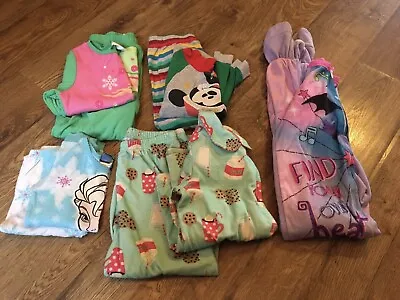 Buy Girls Size 5/5T Pajamas~Lot Of 9 Pcs.~EC~Disney, Carter's • 19.68£