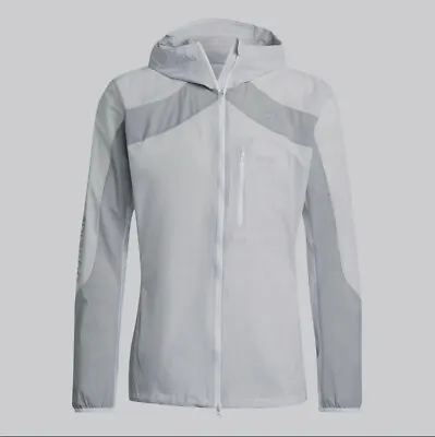 Buy ADIDAS Adizero Men's White/ Grey  Marathon Full Zip Running Jacket XL BNWT • 77.45£