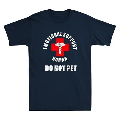 Buy Emotional Support Human Do Not Pet -Service Dog Love Humor Vintage Men's T-Shirt • 13.99£