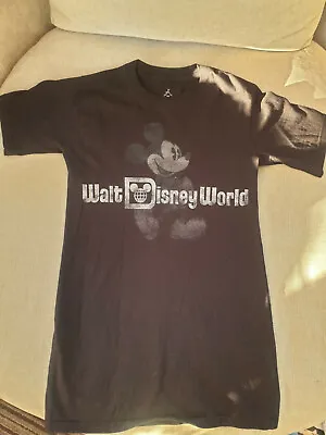 Buy Disneyland Walt Disney World Mickey Mouse T Shirt Black Size Xs • 9.99£