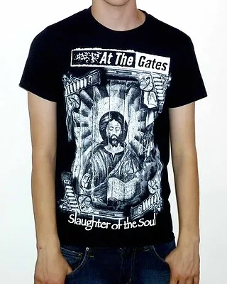 Buy At The Gates  Slaughter Of The Soul  Vintage Style T-shirt - NEW OFFICIAL • 14.99£