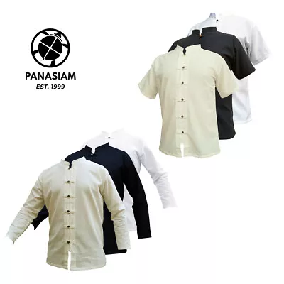 Buy PANASIAM Leisure Shirt M-XXXL Wooden Button Placket Natural Shirt Thai • 23.40£