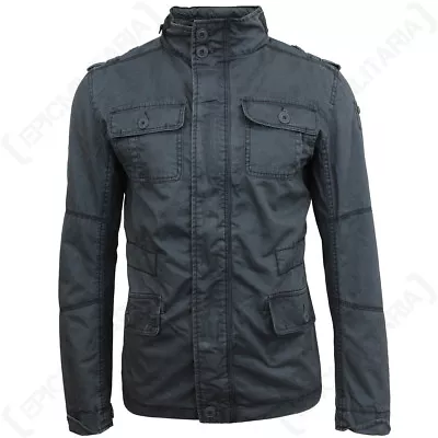 Buy Brandit Britannia Jacket - Indigo - Coat Military Hood Top Mens All Sizes New • 66.95£