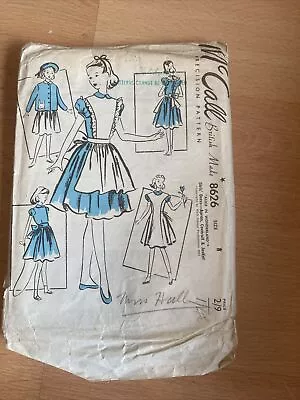 Buy 1951 Alice In Wonderland Dress + Sewing Pattern Disney ORIGINAL McCall 8626 • 15£