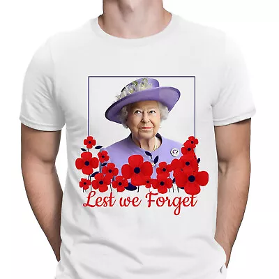Buy Lest We Forget Queen Elizabeth II Anniversary Remembrance Day Mens T-Shirts#UJG4 • 14.99£