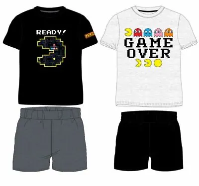 Buy Boys PAC-MAN Gaming Short Sleeve Pyjamas Pjs Set, Official 7-12 Yrs  • 12.99£