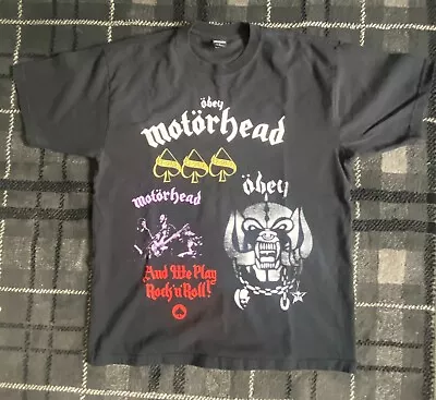 Buy Motorhead X Obey Limited Edition T-shirt Shepherd Fairey Snaggletooth Lemmy • 29£