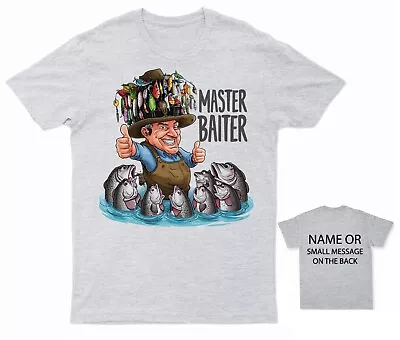 Buy Master Baiter Humorous Fishing T-Shirt Funny Fisherman Tee Angler Joke Shirt • 14.95£