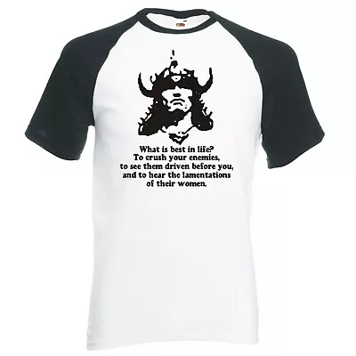 Buy Inspired By Conan The Barbarian 1982  What Is Best...   Raglan Baseball T-shirt • 14.99£