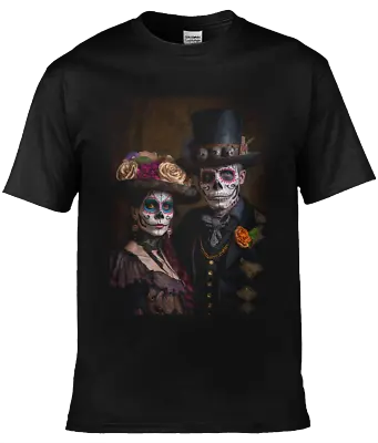 Buy Day Of The Dead Design 23 Of 24 Soft Style Tshirt Sugar Skull • 16£
