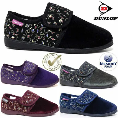 Buy Ladies Diabetic Orthopaedic Easy Close Wide Fit Machine Washable Slippers Shoes • 12.95£