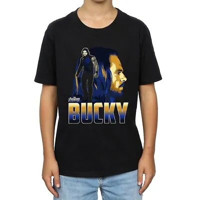 Buy Avengers Infinity War Boys Bucky Barnes Cotton T-Shirt BI460 • 19.32£