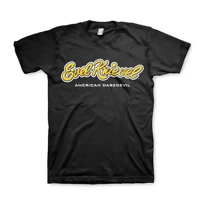 Buy Evel Knievel Logo T-Shirt Black • 21.38£