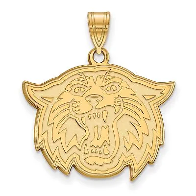 Buy Villanova University Wildcats School Mascot Head Pendant Gold Plated Silver • 66.49£