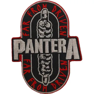 Buy Pantera Far From Driven Iron Sew On Patch Official Metal Band Merch • 6.31£