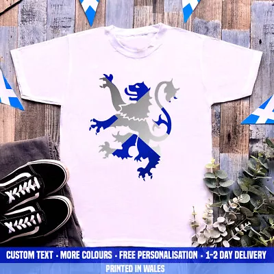 Buy Scottish Lion Flag Metallic T Shirt Scotland St Andrews Day Football Rugby Gift • 13.99£