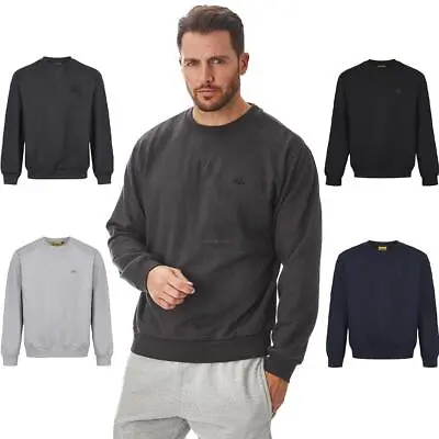 Buy Iron Mountain Workwear Men Work Crew Neck Sweater Casual Hoody Fleece Sweatshirt • 14£