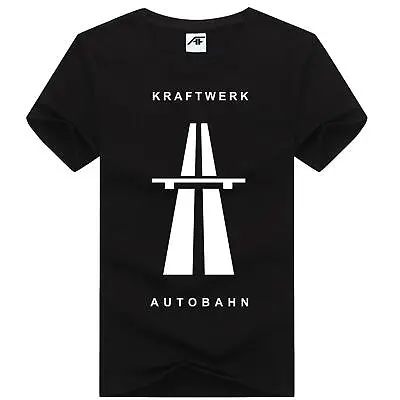 Buy Womens Autobahn-kraftwerk Printed T Shir Short Sleeve Cotton Top Tees • 9.99£