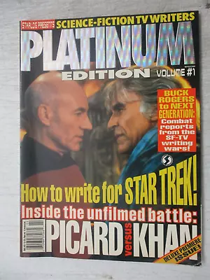 Buy Starlog Platinum Edition Magazine #1 1993 Picard Vs Khan Buck Rogers Star Trek • 9.46£