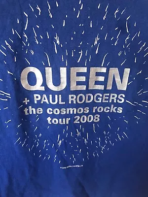 Buy Queen Paul Rodgers 2008 Local Crew  Tshirt. • 25£