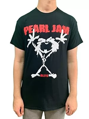 Buy PEARL JAM - Stickman Unisex Black T-Shirt Large - Large - Unisex - N - K777z • 15.57£