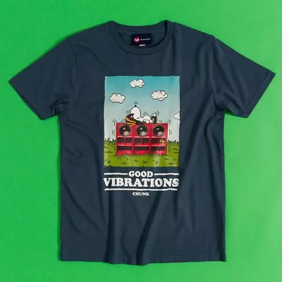 Buy Official Good Vibrations Pup Blue T-Shirt From Chunk : S,M,L,XL,XXL • 29.99£
