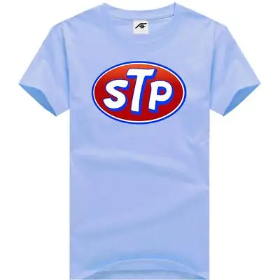 Buy Girls Printed STP Motor Oil Logo T-Shirts Adults Cotton Tee Shirt Short Sleeves • 9.98£