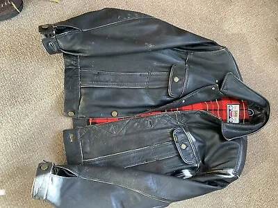 Buy Rare Vintage Lee Riders Leather Jacket - Medium - Excellent Condition • 50£