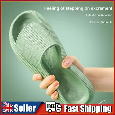 Buy Cool Slippers Anti-Slip Home Couples Slippers Elastic For Walking (Green 36-37) • 9.39£