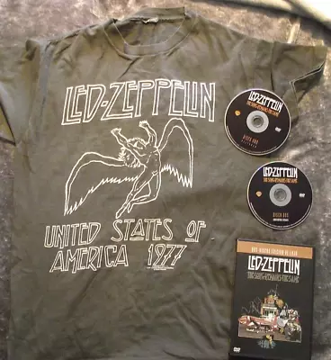 Buy Led Zeppelin T-shirt (size M)  And DVd Lot • 0.99£