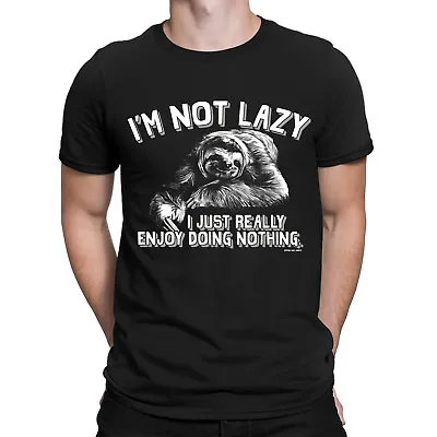 Buy Not LAZY T-Shirt I Enjoy Doing Nothing Mens Organic Cotton Funny PREMIUM Quality • 8.95£