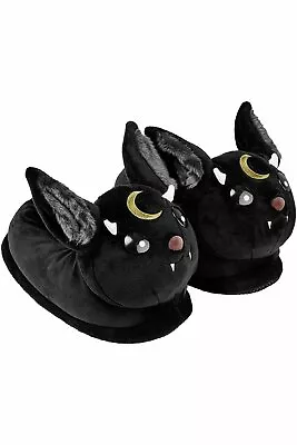 Buy Killstar Kreeptures Vampire Bat Cat Gothic Punk Witchy Plush Slippers KSRA002617 • 35.99£