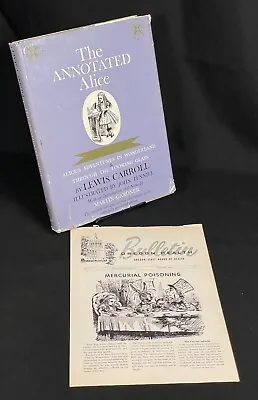 Buy 1960 ANNOTATED ALICE Alice In Wonderland & Thru The Looking Glass Lewis Carroll • 15.79£