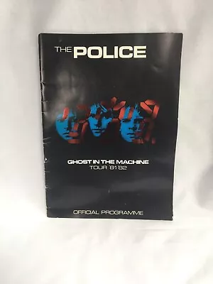 Buy THE POLICE  GHOST IN THE MACHINE TOUR 81-82 OFFICIAL PROGRAMME Merch Sheet Sting • 24.99£